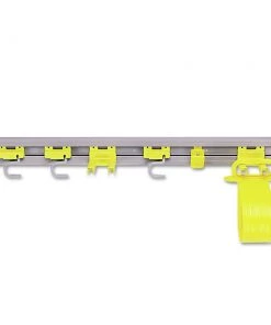 Rubbermaid Commercial FG199300GRAY 34 In. X 3.25 In. X 4.25 In. Closet Organizer/Tool Holder - Gray