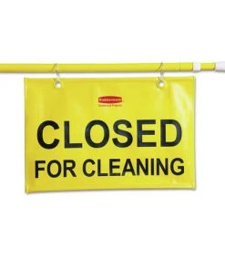 Rubbermaid Commercial FG9S1500YEL 50 In. X 1 In. X 13 In. Site Safety Hanging Sign - Yellow