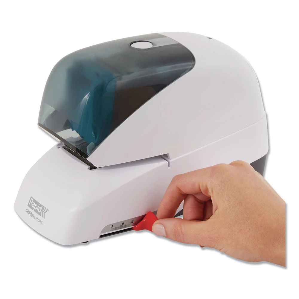 Rapid 73157 60-Sheet Capacity 5050e Professional Electric Stapler - White - Image 9