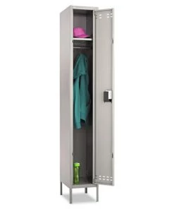 Safco 5522GR 12 In. X 18 In. X 78 In. Single-Tier Locker - 2-Tone Gray