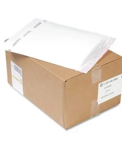 Sealed Air 37714 Jiffy TuffGard 10.5 In. X 16 In., Barrier Bubble Lining, Self-Adhesive Closure, #5 Self-Seal Cushioned Mailer - White (25/Carton)