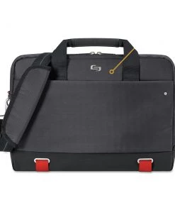 SOLO PRO100-4 18 In. X 2.5 In. X 13 In. Polyester Envoy Briefcase - Black