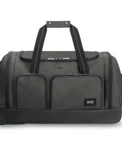 SOLO UBN980-10 Leroy Polyester 12 In. X 10-1/2 In. X 10-1/2 In. Rolling Duffel - Gray