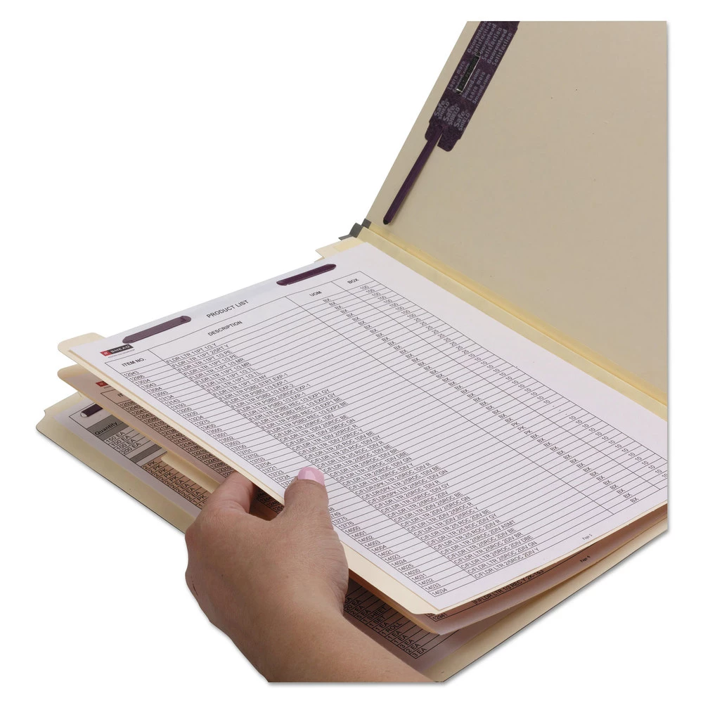 Smead 14011 SuperTab SafeSHIELD Coated Fastener Technology, 2 Dividers, Letter Size, Classification Folders - Dark Gray (10/Box) - Image 6