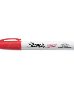 Sharpie 2107613 Medium Bullet Tip Permanent Paint Marker - Red (1 Dozen)