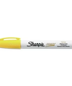 Sharpie 2107619 Medium Bullet Tip, Permanent Paint Marker - Yellow (1 Dozen)