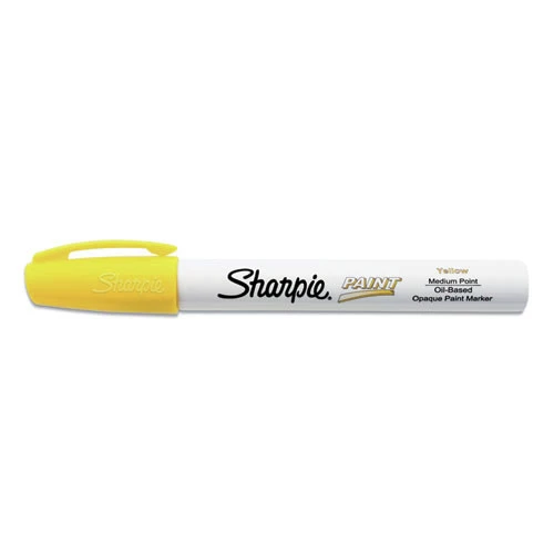 Sharpie 2107619 Medium Bullet Tip, Permanent Paint Marker - Yellow (1 Dozen)