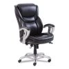 SertaPedic 49710BRW Emerson 300 Lbs. Capacity Executive Task Chair - Brown/Silver