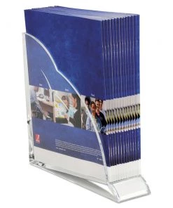 Swingline S7010133 Stratus 3-1/2 In. X 10-1/4 In. X 10-1/2 In. Acrylic Magazine Rack - Clear