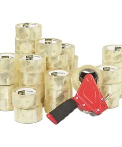 Scotch 3750-CS36ST 1.88 In. X 54.6 Yds. 3750 Commercial Grade 3 In. Core Packaging Tape With ST-181 Pistol-Grip Dispenser - Clear (36/Carton)