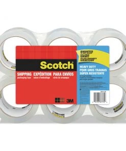 Scotch 3850-6 1.88 In. X 54.6 Yds. 3850 Heavy-Duty 3 In. Core Packaging Tape - Clear (6/Pack)