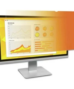 3M GF230W9B 16:9 Aspect Ratio Frameless Privacy Filter For 23 In. Widescreen Monitor - Gold