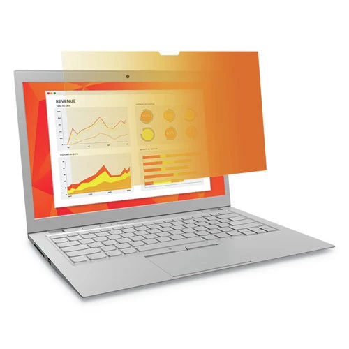 3M GFNAP007 16:10 Aspect Ratio Gold Frameless Privacy Filter With COMPLY Attachment System For 15.4 In. MacBook Pro