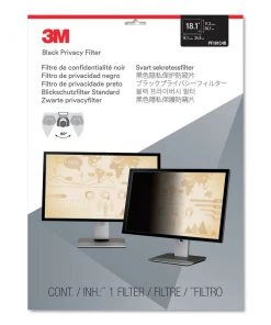 3M PF181C4B 5:4 Aspect Ratio Frameless Blackout Privacy Filters For 18.1 In. Monitors