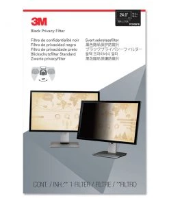 3M PF240W1B 16:10 Aspect Ratio Frameless Blackout Privacy Filter For 24 In. Monitors