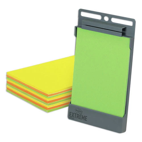 3M XT456-9CT+HOLDER 4.5 In. X 6.75 In. XL Notes With Holder - Green/Orange/Yellow (25-Sheets/Pad 9 Pads/Pack) - Image 2