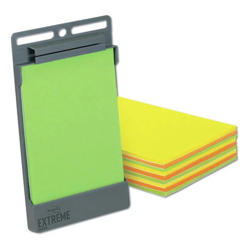 3M XT456-9CT+HOLDER 4.5 In. X 6.75 In. XL Notes With Holder - Green/Orange/Yellow (25-Sheets/Pad 9 Pads/Pack) - Image 3