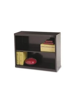 Tennsco B-30BK 34-1/2 In. X 13-1/2 In. X 28 In. Two-Shelf Metal Bookcase - Black