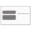 TOPS 2219LESR 5.63 In. X 9 In. Commercial Flap, Self-Adhesive Closure, W-2 Laser Double Window Envelope - Clear (50/Pack)