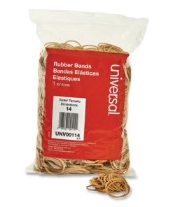Universal UNV00114 0.04 In. Gauge Rubber Bands - Size 14, Beige (2200/Pack)