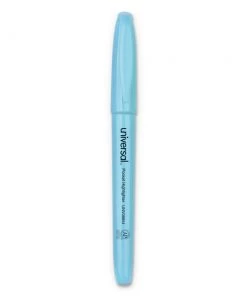 Universal UNV08854 Chisel Tip Fluorescent Blue Ink Blue Barrel Pocket Highlighters (1 Dozen)