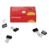 Universal UNV10199VP3 Mini Binder Clips - Black/Silver (36/Box)