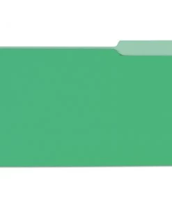 Universal UNV10522 1/3 Cut Tab Legal Size Deluxe Colored Top Tab File Folders - Green/Light Green (100/Box)