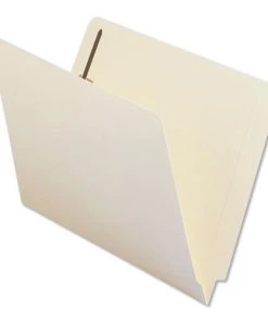 Universal UNV13110 Reinforced Straight End Tab 1-Fastener File Folders - Manila (50/Box)