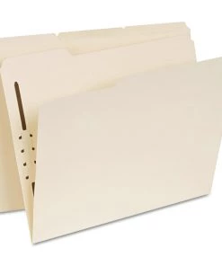 Universal UNV13410 1/3-Cut Tabs, Reinforced Top Tab Folders With One Fastener - Letter Size, Manila (50/Box)