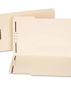 Universal UNV13520 1/3-Cut Tabs, Reinforced Top Tab Folders With Two Fasteners - Legal Size, Manila (50/Box)