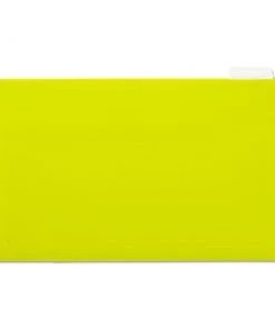 Universal UNV14219 Deluxe Bright Color 1/5-Cut Tab Legal Size Hanging File Folders - Yellow (25/Box)