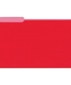 Universal UNV15303 1/3-Cut Tabs, Interior File Folders - Legal Size, Red (100/Box)
