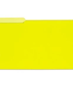Universal UNV15304 1/3-Cut Tabs, Interior File Folders - Legal Size, Yellow (100/Box)