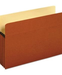 Universal UNV15363T 5.25 In. Expansion Legal Size Expanding File Pockets - Redrope (10-Piece/Box)