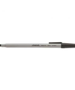 Universal UNV15613 Medium 1 Mm Black Ink Stick Ballpoint Pens (60/Pack)
