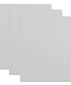 Universal UNV20544 2-Pocket Plastic 11 In. X 8-1/2 In. Folders - White (10-Piece/Pack)