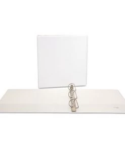 Universal UNV20744PK 1.5 In. Capacity 11 In. X 8.5 In. 3-Slant Ring View Binder - White (4-Piece/Pack)