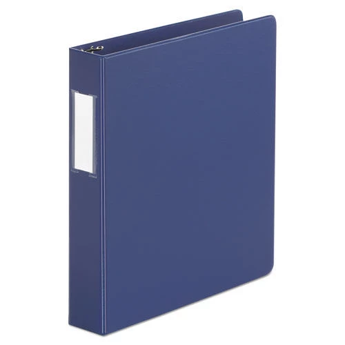 Universal UNV20775 3 Ring 1.5 In. Capacity Deluxe Non-View D-Ring Binder With Label Holder - Royal Blue