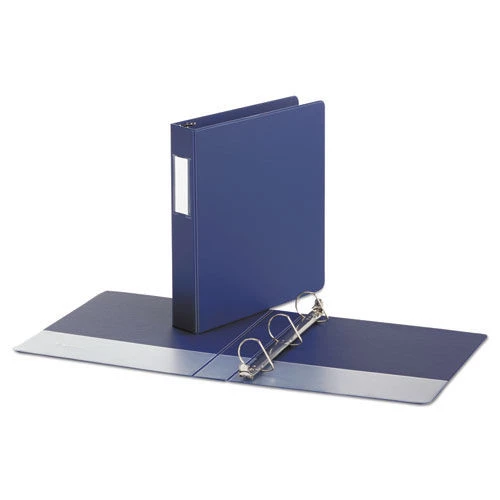 Universal UNV20775 3 Ring 1.5 In. Capacity Deluxe Non-View D-Ring Binder With Label Holder - Royal Blue - Image 2