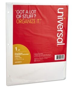 Universal UNV20815 Deluxe 5-Tab 11 In. X 8.5 In. Write-On/Erasable Tab Index - White (1-Set)