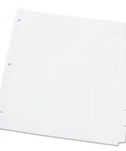 Universal UNV20818 11 In. X 8.5 In., 8-Tab, Deluxe Write-On/Erasable Tab Index - White (1-Set)