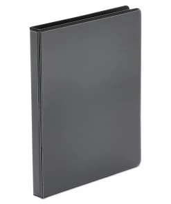 Universal UNV20951 3 Ring 0.5 In. Capacity Economy Round Ring View Binder - Black