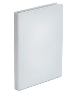 Universal UNV20952 3 Ring 0.5 In. Capacity Economy Round Ring View Binder - White