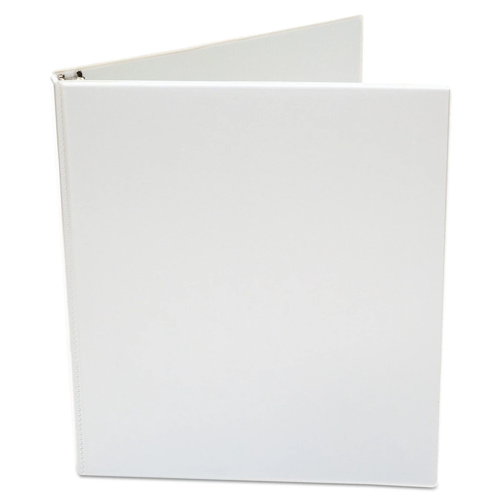 Universal UNV20952 3 Ring 0.5 In. Capacity Economy Round Ring View Binder - White - Image 5