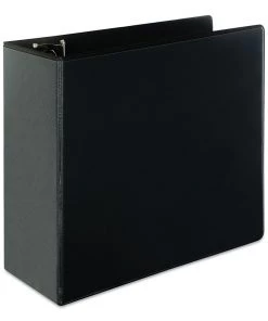 Universal UNV20998 11 In. X 8.5 In., 5 In. Capacity, 3 Rings, Slant-Ring View Binder - Black