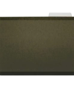 Universal UNV24113 1/3 Cut Tab Letter Size Deluxe Reinforced Recycled Hanging File Folders - Standard Green (25/Box)