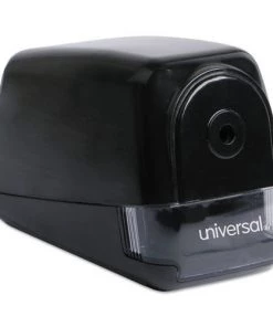 Universal UNV30010 3.13 In. X 5.75 In. X 4 In. AC-Powered Electric Pencil Sharpener - Black