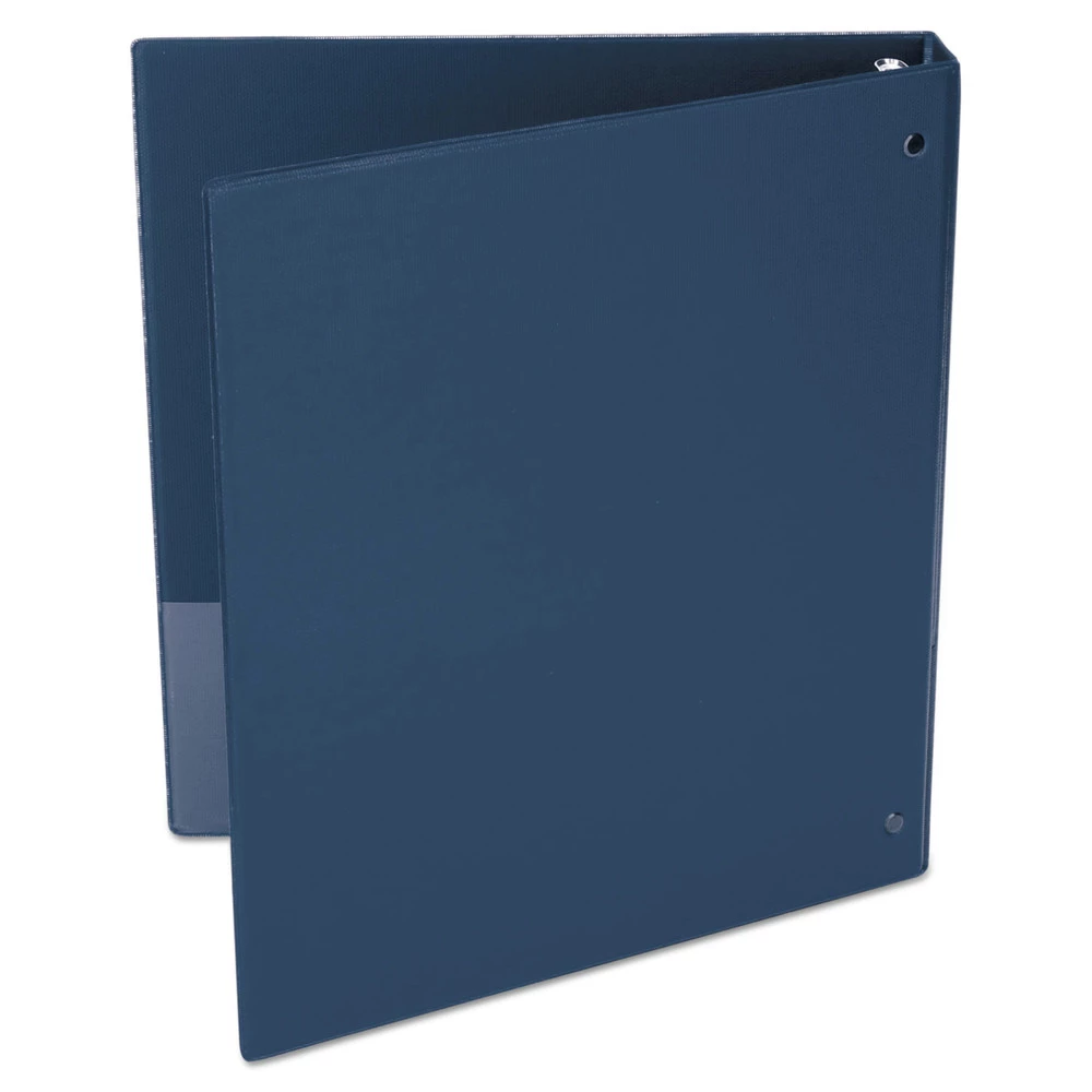 Universal UNV31402 Economy 1 In. Capacity 11 In. X 8.5 In. Non-View Round 3-Ring Binder - Royal Blue - Image 3