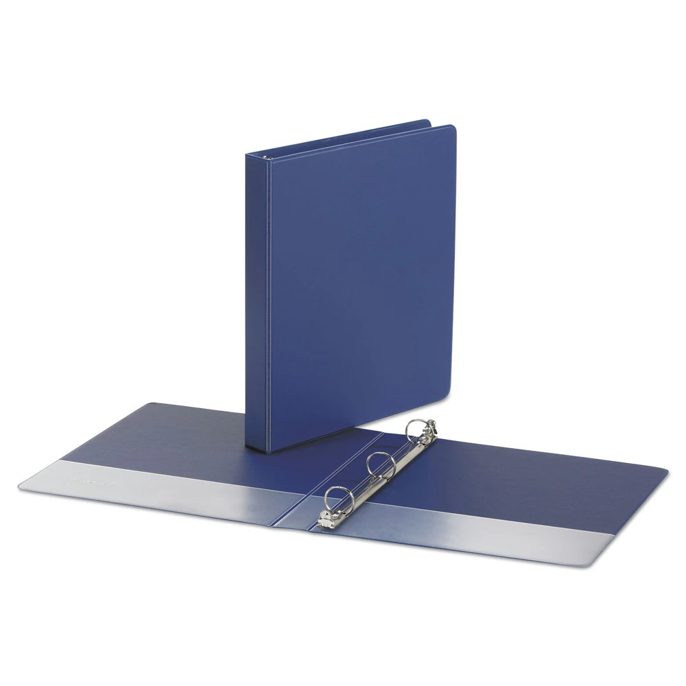 Universal UNV31402 Economy 1 In. Capacity 11 In. X 8.5 In. Non-View Round 3-Ring Binder - Royal Blue - Image 5