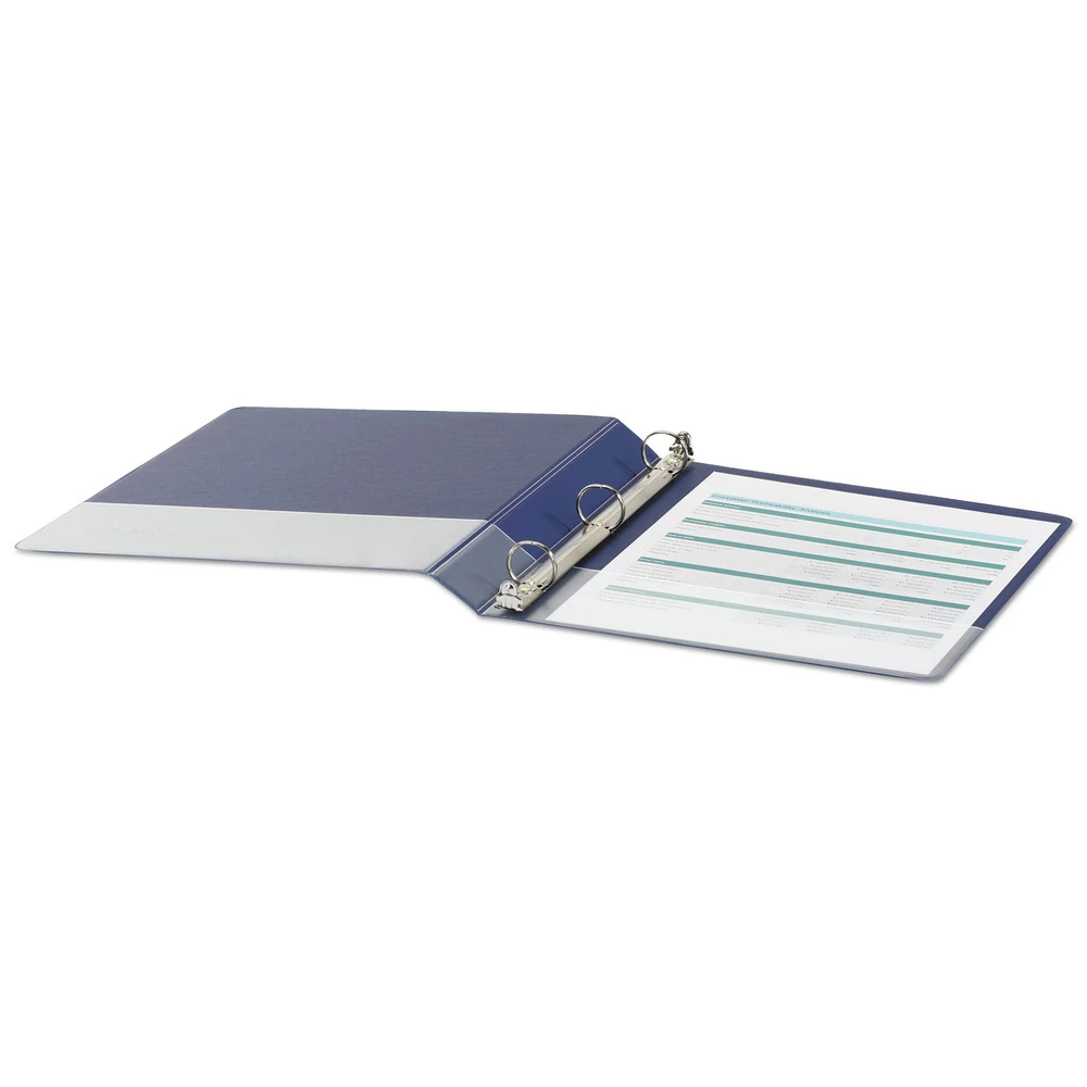 Universal UNV31402 Economy 1 In. Capacity 11 In. X 8.5 In. Non-View Round 3-Ring Binder - Royal Blue - Image 6